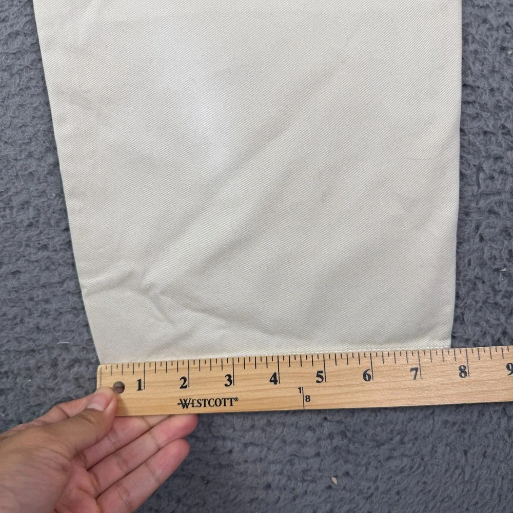 Buck Mason Cotton Twill El Camino Pants Mens 29x31 Pearl Snap White Beige Chino